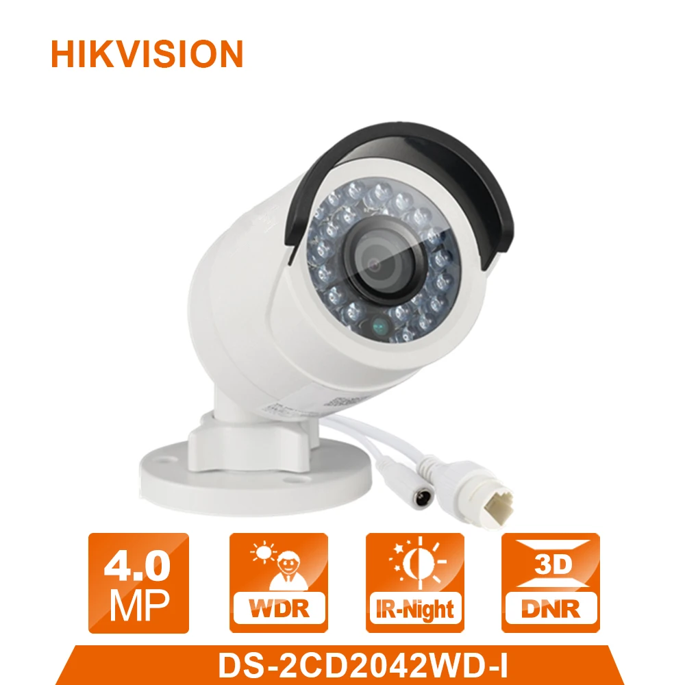 Hik Original DS-2CD2042WD-I 4MP Network Bullet Camera IP Security System upgrade outdoor Webcame Hik Original DS-2CD2042WD-I 4MP Network Bullet Camera IP Security System upgrade outdoor Webcame