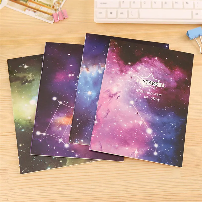 New Vintage Romatic Starry Sky Series Kraft Paper font b Notebook b font Journal Diary Notepad
