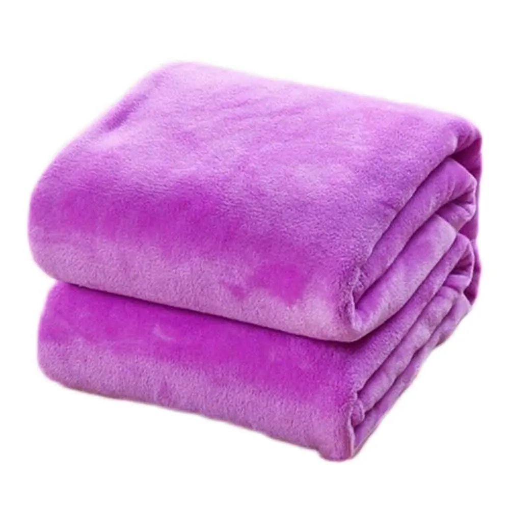 

Color Random Home Textile For Air/Sofa/Bedding Throws Flannel Blanket Winter Warm Soft Bedsheet 50*70cm