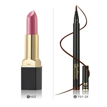 2 шт./Партия 1 шт. Водостойкий карандаш для глаз тонкая линия Черная Подводка для глаз 12 цветов Помада длительная Очаровательная Губная помада Косметика