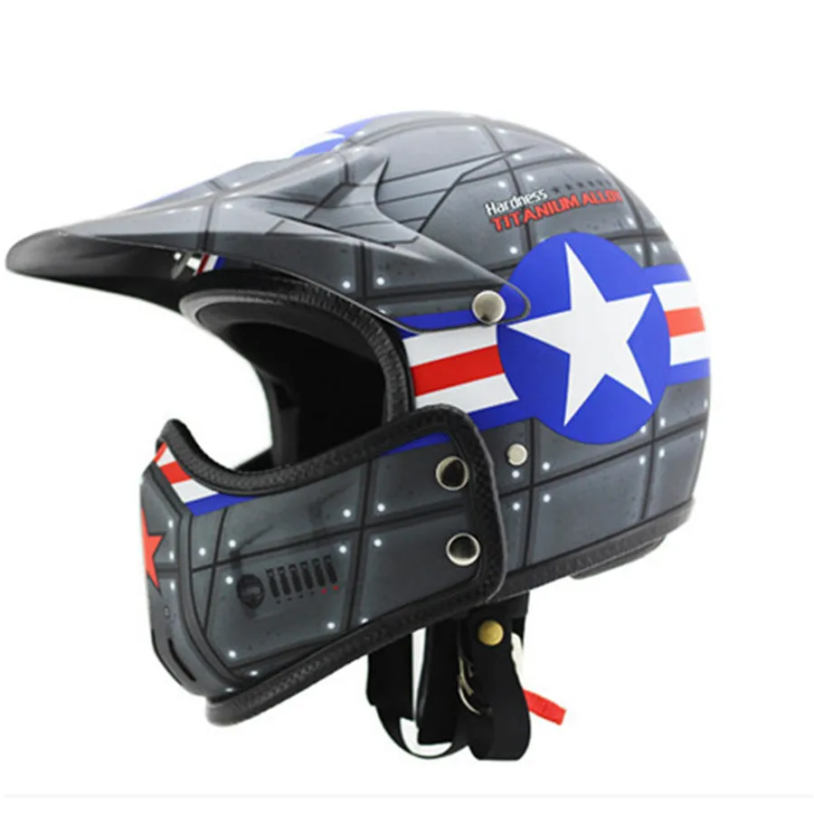 

Mask can be removed combination motorcycle helmet full helmets half helmet DOT Authenticate ECE S M L XL