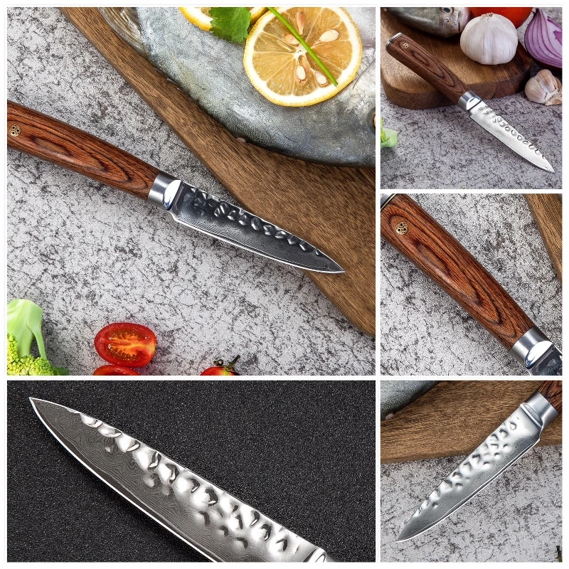 Кухня Ножи комплект одежды из 3 предметов шеф-повара нож Santoku кухонные ножи для удаления кожуры vg10 Дамаск японский нож упаковщиком профессионального ножей шеф-повара подарочная коробка