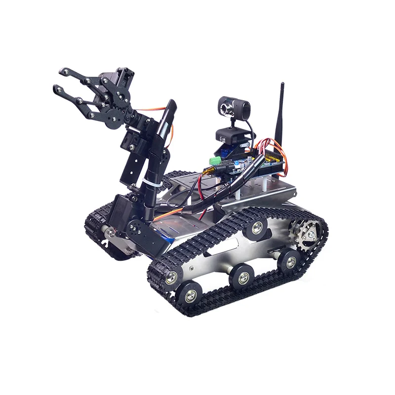 

Xiao R DIY Smart Robot Wifi Video Control Tank with Camera Gimbal for Kids Children Adult Birthday Christmas Funny Gift Present