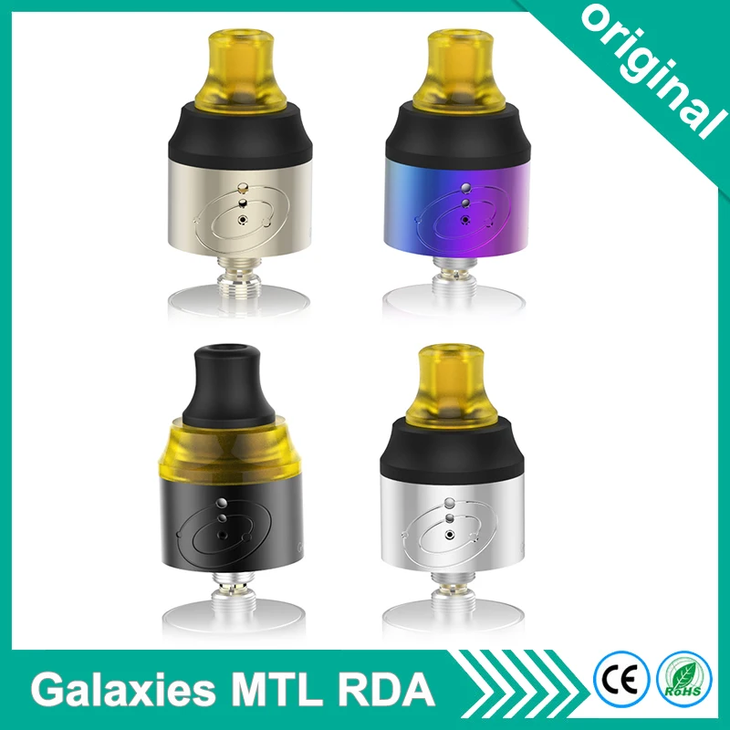 Original Vapefly Galaxies MTL RDA Tank Single Coil Build Limitless Screw Airflow Control Electronic Cigarette Vape Atomizer | Электроника