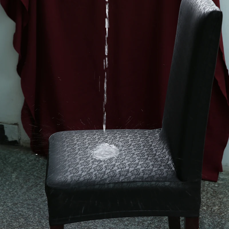 New Waterproof Chair Covers High Quality Artificial Leather Elastic Slipcovers Dining Chairs Anti-dust Seats Cover For Banquet