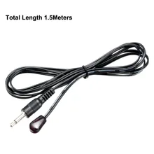 Uxcell с одной/двойной головкой 3,5 мм ИК инфракрасный излучатель дистанционное управление 1,5 м/3 м кабель 45 градусов угол излучения 1 шт