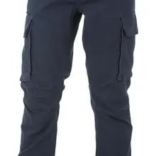 Брюки из MULTI-POCKET хлопка синего цвета