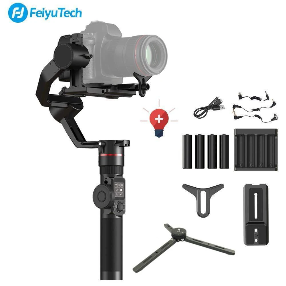 US $379.00 FeiyuTech Feiyu AK2000 3Axis Camera Stabilizer Gimbal With Focus Ring For Sony Canon 5D Panasonic GH5 Nikon 5D 28 Kg Payload