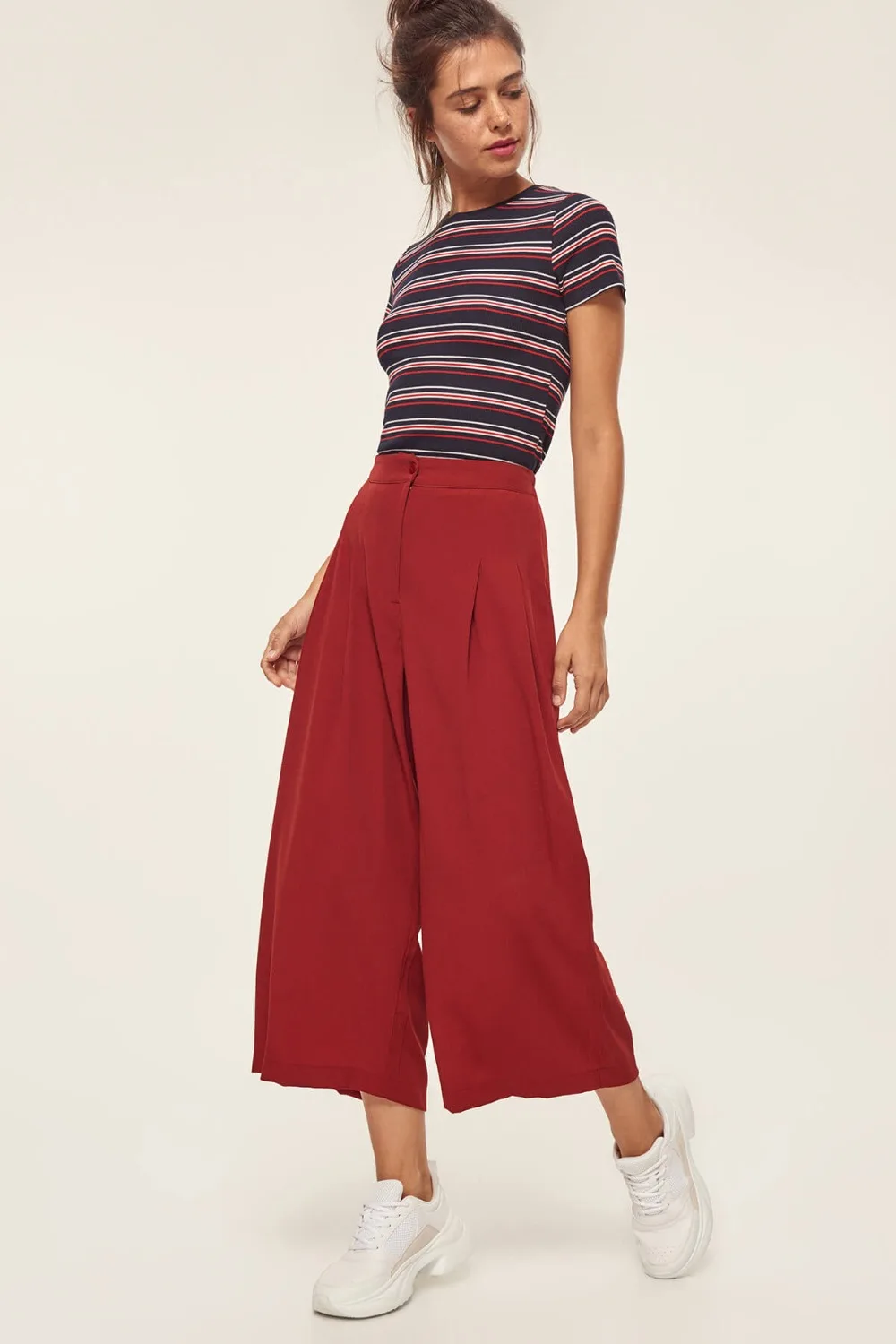 Trendyol Cinnamon Pants Trousers with Waistband TCLAW19YD0038in Pants & Capris from Women's