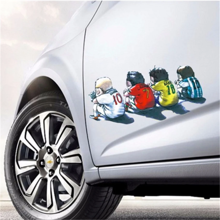 

Ronaldo Messi Leite Car Sticker Decal Styling Football Player Star For BMW AUDI VW FORD TOYOTA HONDA KIA JEEP VOLVO Chevrolet