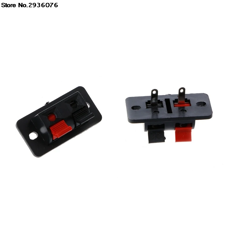 

10Pcs/set 2 Positions Push in Jack Spring Load Audio Speaker Terminals Connector