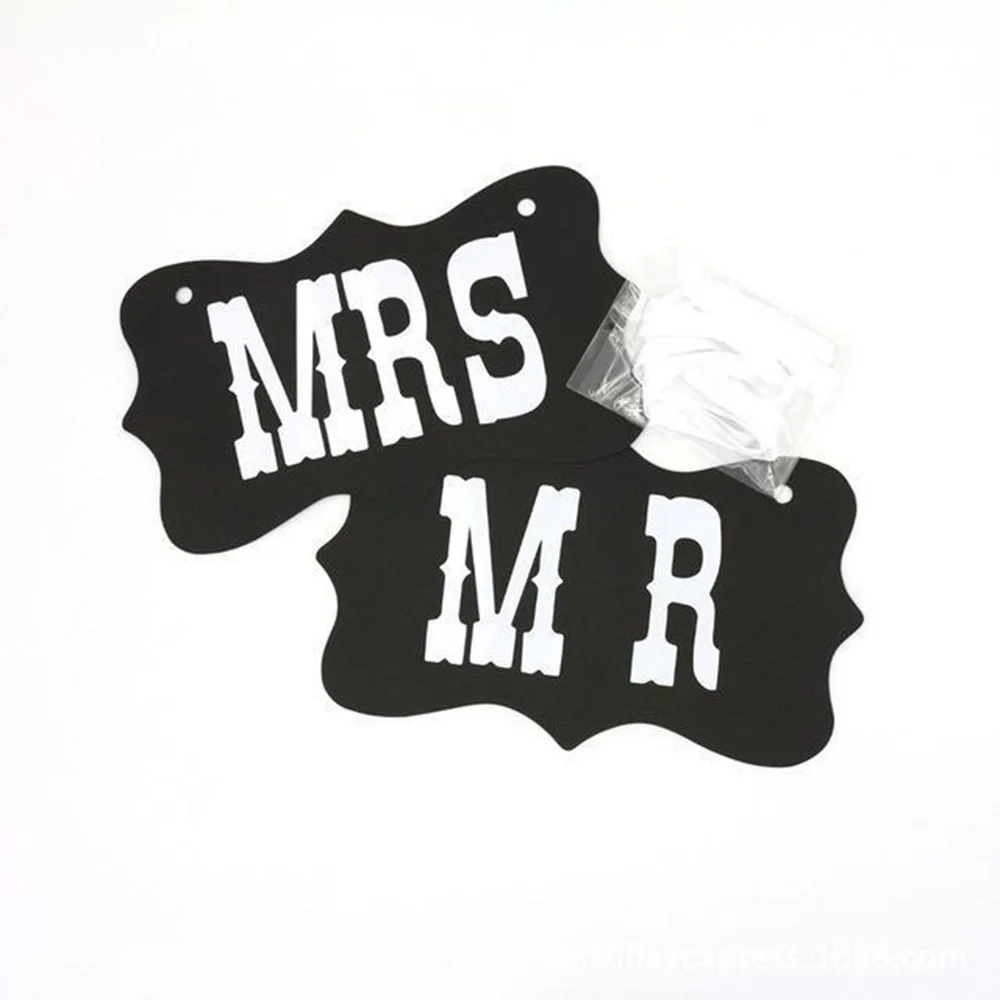 1 комплект MR & MRS реквизит для свадебных фотографий украшения стола стул табличка