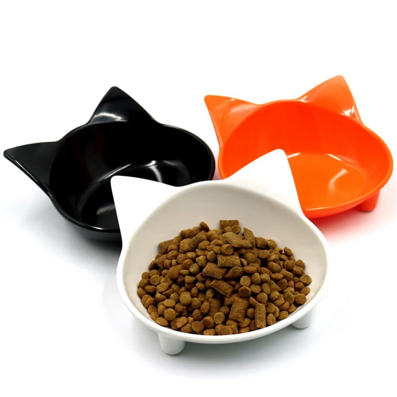 Cat Ears Bowl Pet Dog Bowls Puppy Cats Food Drink Water ...