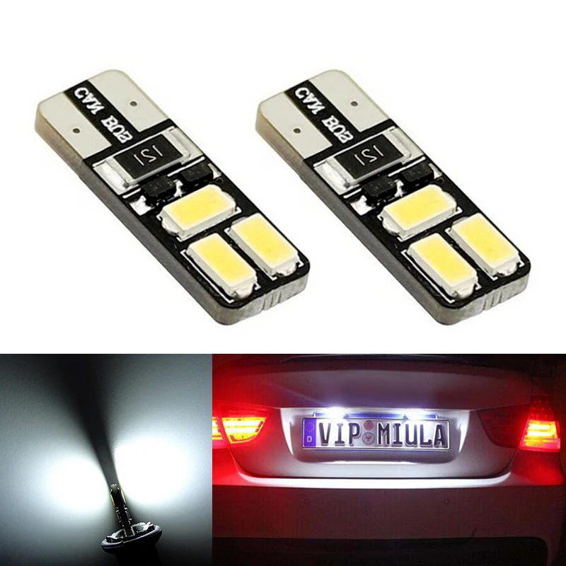 2x T10 W5W Canbus Нет Ошибка LED Фонарь Освещения Номерного Знака Для Toyota Hilux Rav4 Corolla Avensis