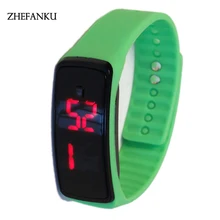 Women Men LED Digital Screen Watch New Silicone Watchband Dress Sports Watches Fashion Outdoor Wristwatches kids for student