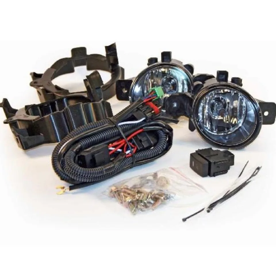 Для Nissan Qashqai J10 2008-2010 Комплект противотуманных фар с проводами и кнопкой(DLAA NS295