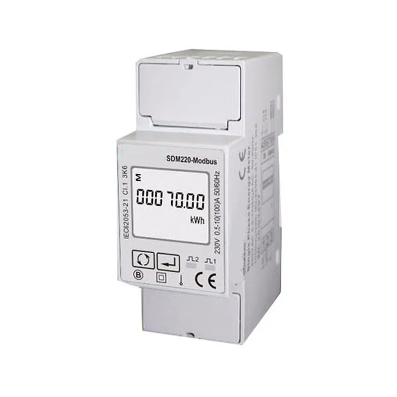 

5(100)A Single Phase 230V Din Rail Meter , Electricity Kwh Meter, Multi-function Energy Meter with RS485 Modbus SDM220 MODBUS