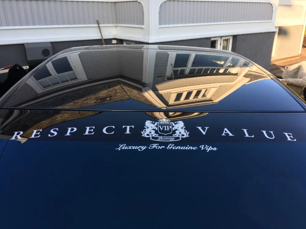 Noizzy Respect Value Genuine VIP Luxury Car Sticker Auto Front