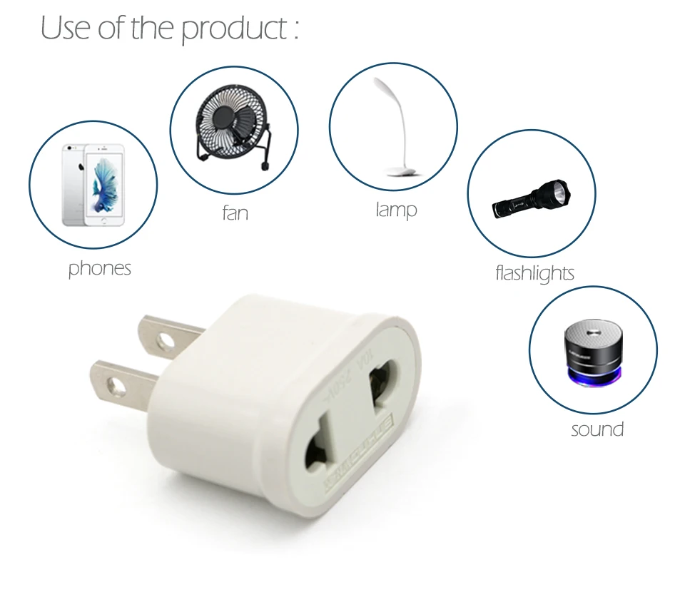 Universal EU To US Plug Euro Europe To USA Travel Wall AC Electrical Power Charger Outlet Adapter Converter 2 Socket Input Pin (4)