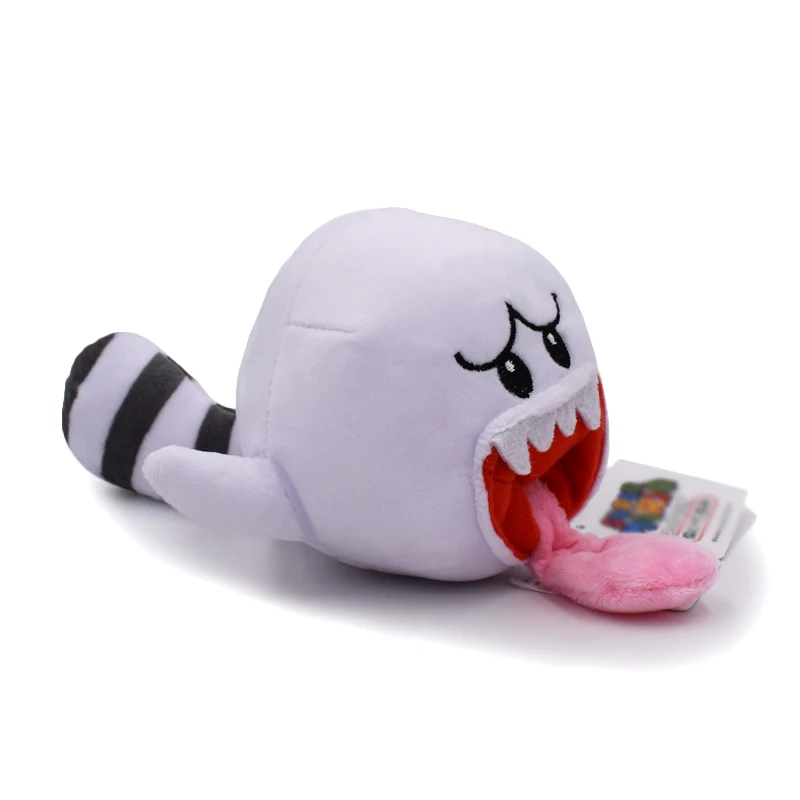 

2017 Free Shipping 1pcs Lot 8" 20 CM Game Super Mario Bros Boo Ghost Tail White Plush Toys Stuffed Dolls Gift for Children