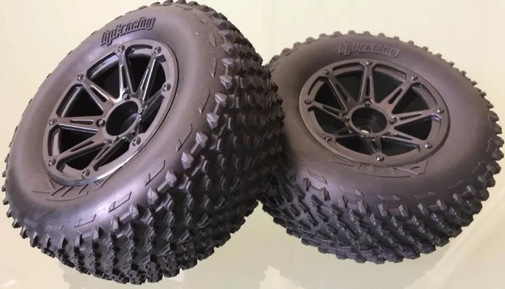 Динамитная вспышка обод черный 1/10 шина короткого хода 4 шт./компл.|1/10 rim|tyre settires short