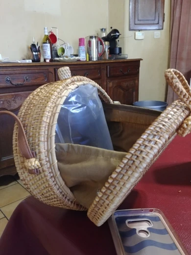 Sac à Main Rotin Rond Naura