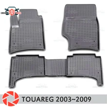 Коврики для Volksawgen Touareg 2003~ 2009 ковры Нескользящие полиуретановые грязеотталкивающие внутренние аксессуары для стайлинга автомобилей