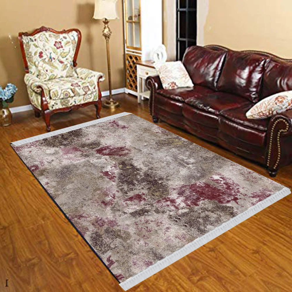 Else Nordec черно-белый ikat скандинавский геометрический 3d принт Противоскользящий килим моющийся декоративный килим Площадь Ковер богемный ковер