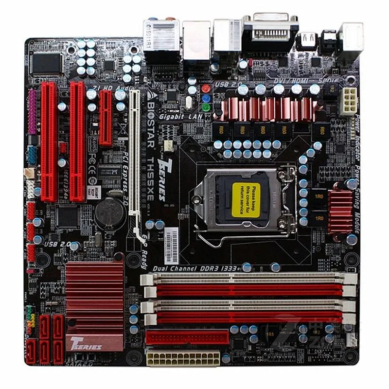 

For BIOSTAR TH55 XE Original Used Desktop Motherboard H55 LGA 1156 DDR3 16G SATA2 USB2.0 Micro ATX