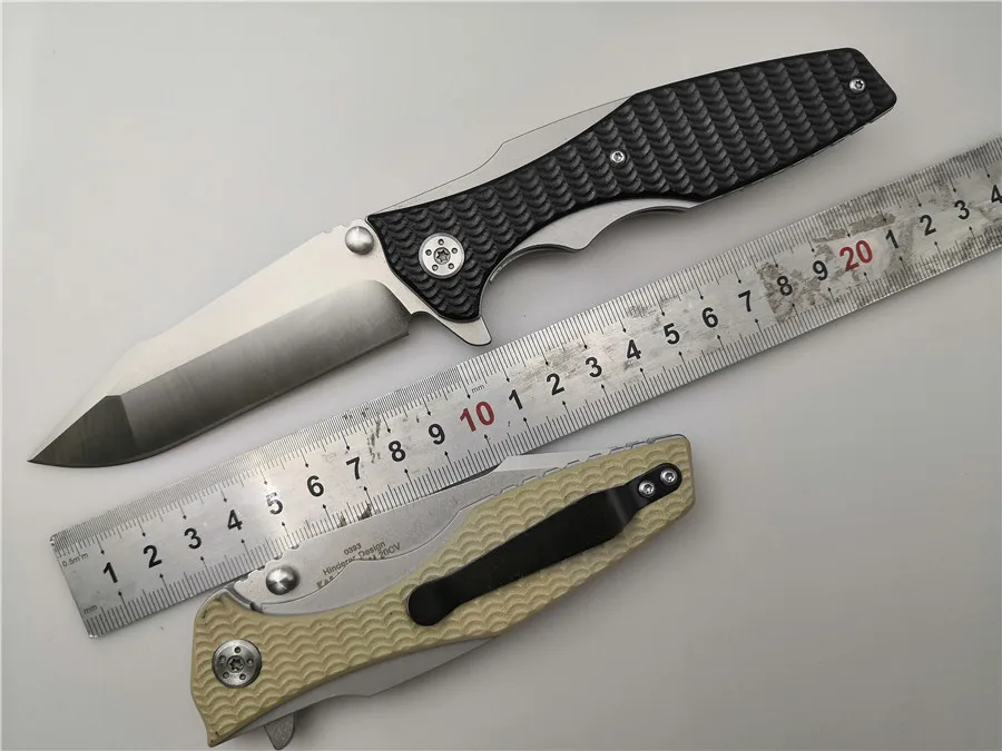 

Folding knife KESIWO ZT0393 9CR18 Blade G10 Handle Flipper Ball Bearing Camping survival Tactical Knife Outdoor Tools