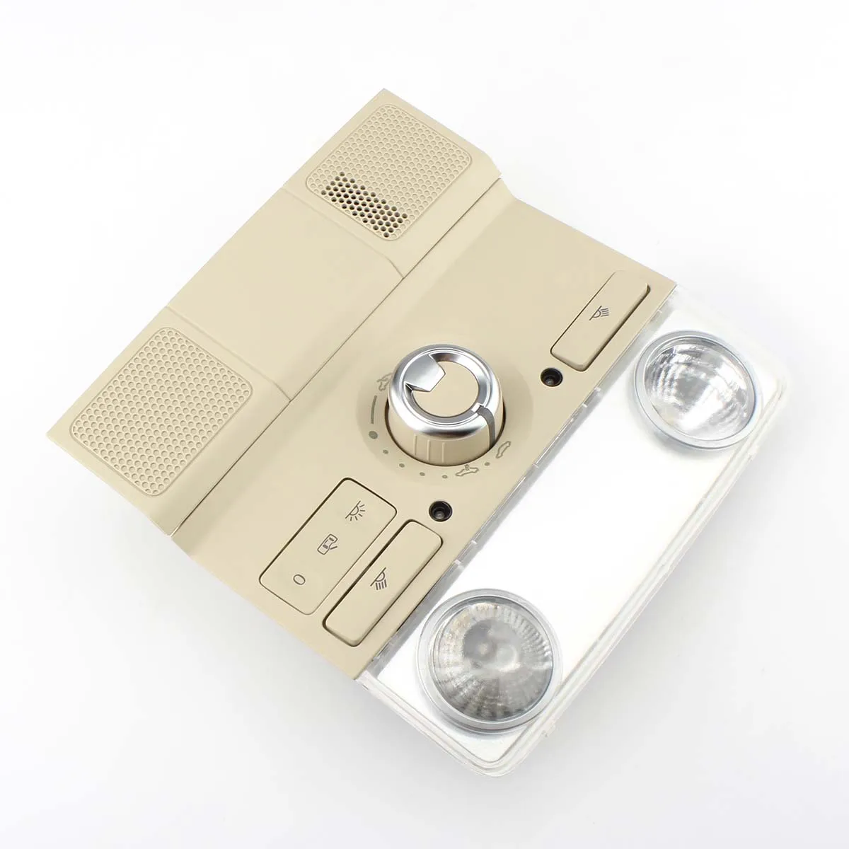 

OEM Chrome Map Dome Read Lamp Sunroof Switch Panel for VW Jetta MK6 Beige