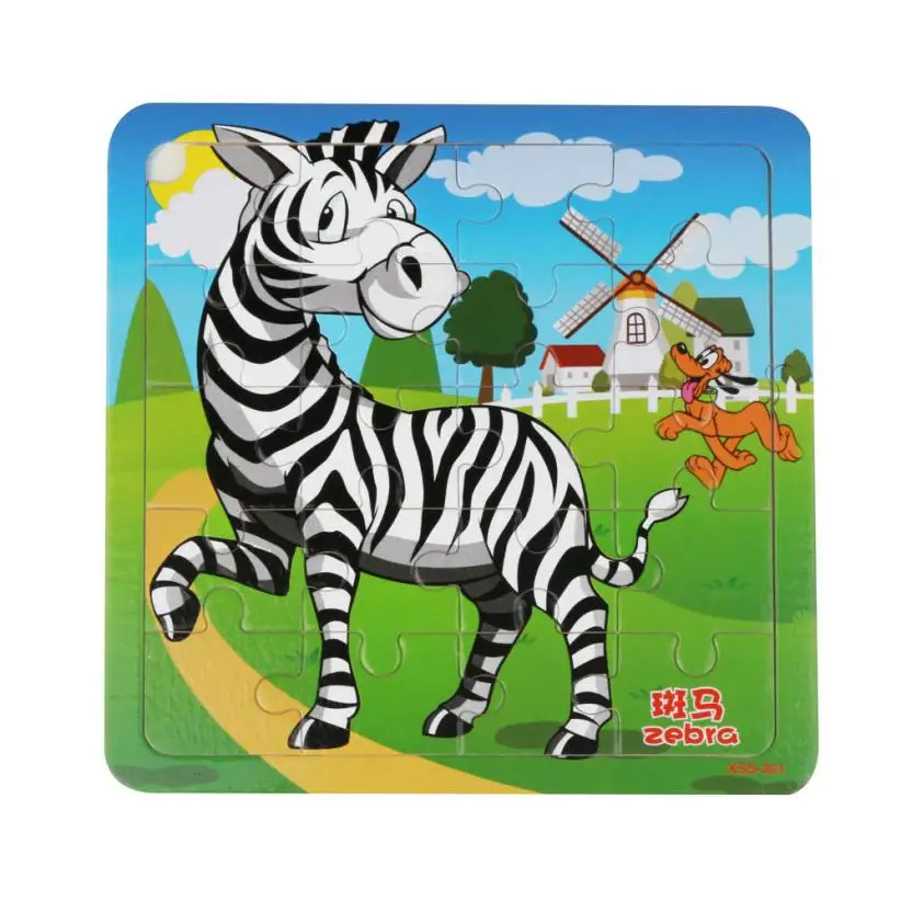 

Educational Toys high quality Zebra puzzle Early childhood animal claim Toys For Children Rompecabezas Infantil Z06