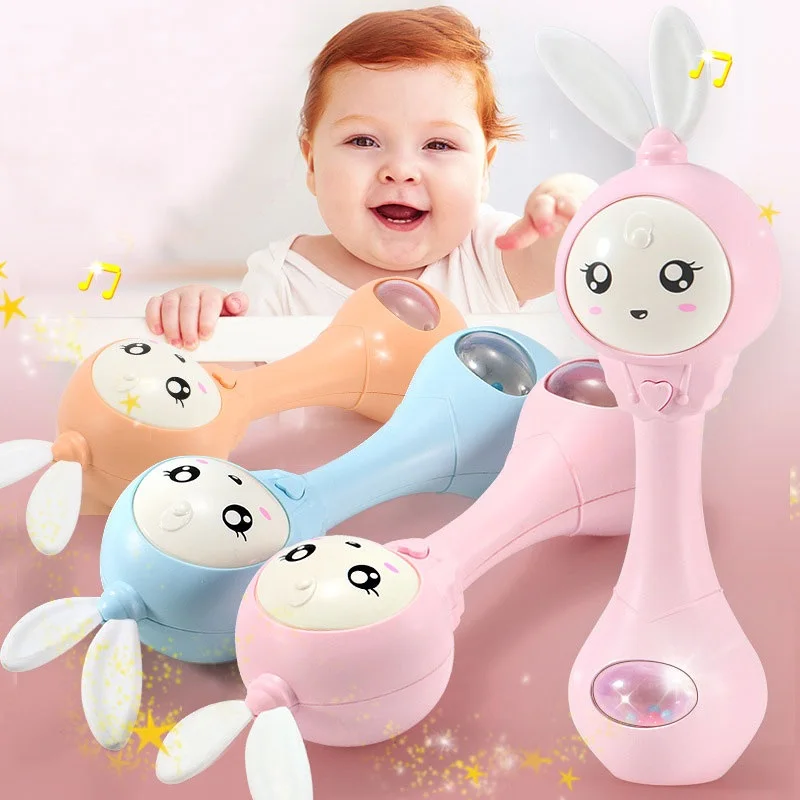 Игрушка для детской коляски удобная мягкая погремушка с животными мобильная