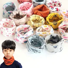 Модный однотонный хлопковый шарф в горошек со звездами для малышей, детские теплые шарфы с круглым кольцом для девочек и мальчиков, одежда с воротником, аксессуары