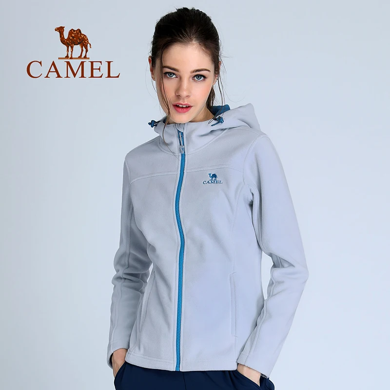 Esportes ao ar Trekking à Prova de Vento Camelo Feminino Inverno Velo Jaqueta Softshell Cabolsas Livre Caminhadas Acampamento Esqui Respirável Jaquetas