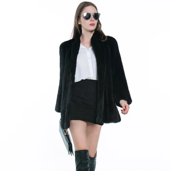 

Fashion Cool Women Winter Black Warm Faux Fur Coat Soft Long Sleeve Coat Jacket Outerwear