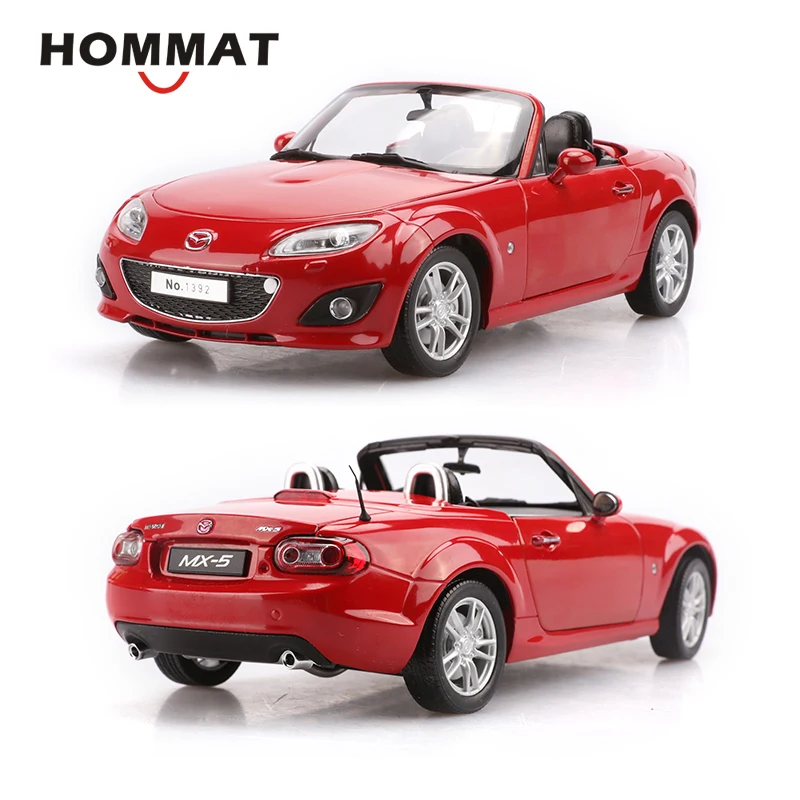 HOMMAT моделирование 1:18 Масштаб Mazda MX-5 сплав литья под давлением модели автомобилей спортивный автомобиль модель подарок коллекция