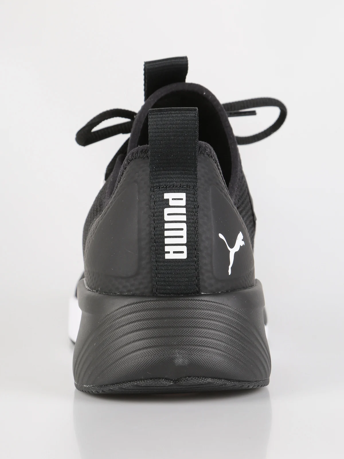 puma plain black shoes