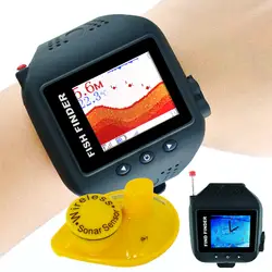 Повезло часы Дизайн FF-518 200 футов (60 м) беспроводной диапазон 45 м рыбы детектор часы режим Беспроводной режим Перезаряжаемые Fishfinder