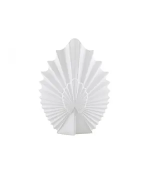 

White ceramic vase size leaf mod. Chakra