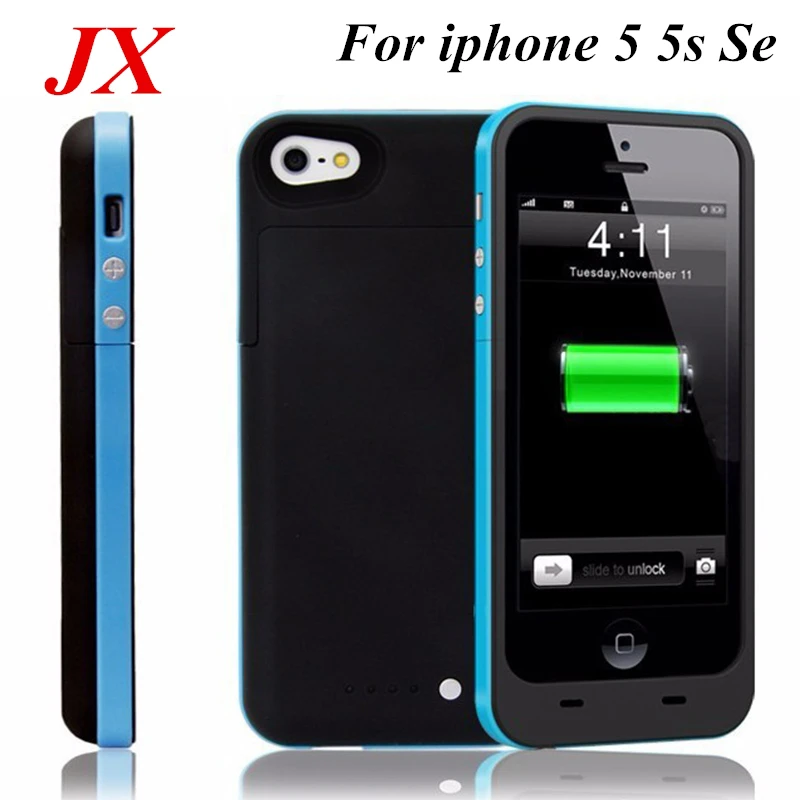Carcasa de batería para iphone 5 de 2500 Mah, carcasa de cargador de respaldo ultrafina para iphone 5, carcasa de batería 5S SE, batería de potencia inteligente|Cajas de cargadores de batería| - AliExpress