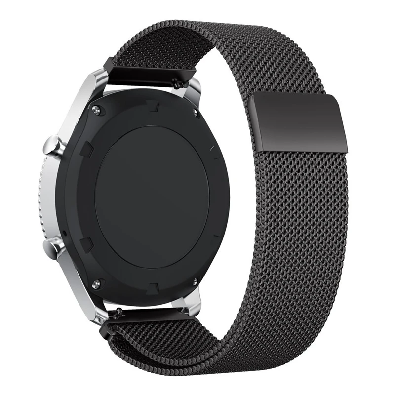 20 мм 22 мм Milanese Loop для samsung Шестерни S3 классические/Frontier Металл Нержавеющая сталь метал группы для Huami Amazfit темп Bip Lite