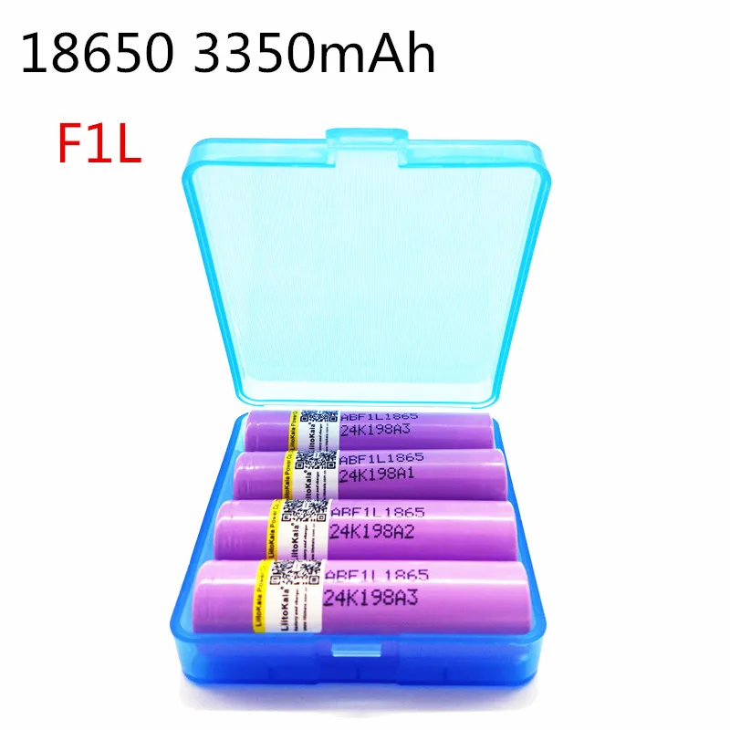 4 шт. liitokala lii-F1L 3,6 V 18650 INR18650 F1L 3350 mAh 4,2 V отрезаемый Аккумулятор для