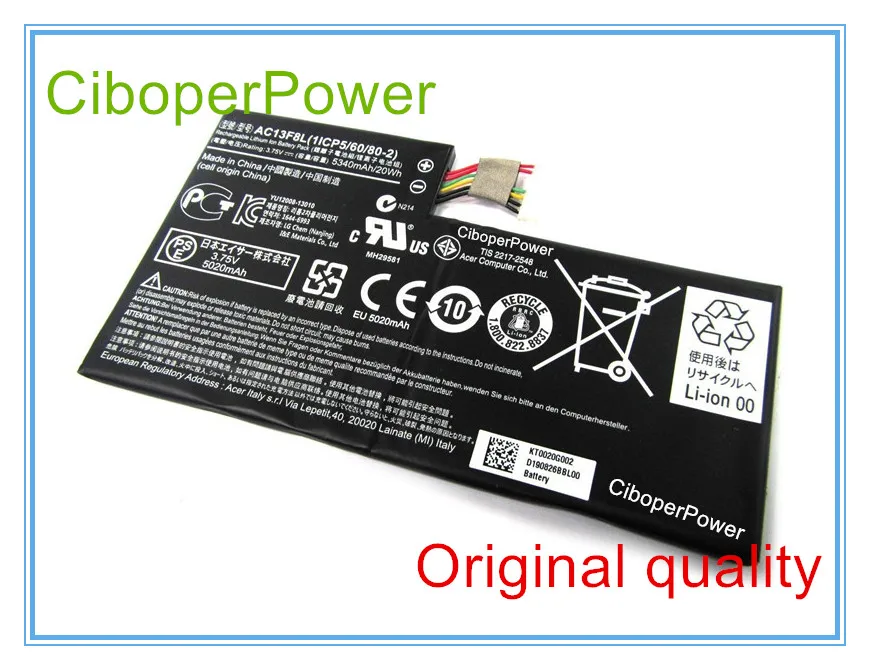 

3.75V 20WH FOR Tab A1 A1-810 1CP5/60/80-2 AC13F8L AC13F3L