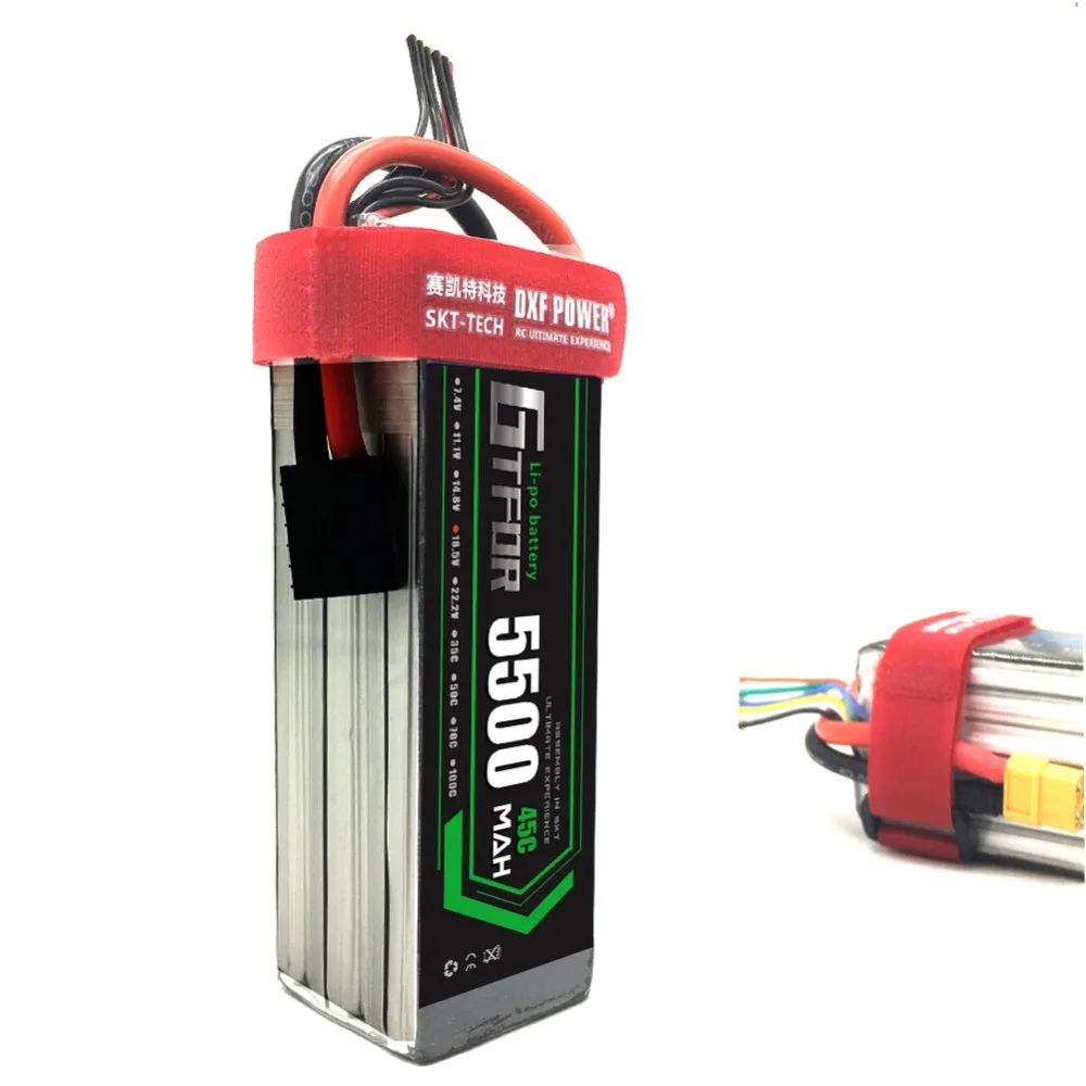 GTFDR 18.5V 5500mah 45C Max 90C Lipo 4S Battery  For RC Truck Helicopters Airplane AKKU Car Boat Quadcopter UAV FPV
