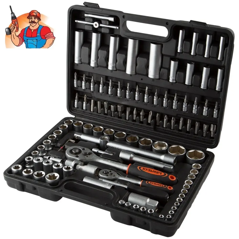 

Hand Tool Sets Kuzmich NIK-003/108 screwdrivers wrench set keys key heads for auto household repair tools