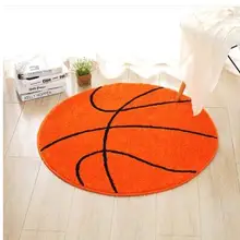 80x80 см/90x90 см круглый образный мультипликационный баскетбольный коврик для ковра утолщенный коврик для гостиной компьютерная Подушка для стула в помещении