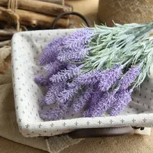 Искусственное растение, лаванда, пластиковое украшение для дома, свадебный букет, растение, аксессуары для стен, искусственный цветок