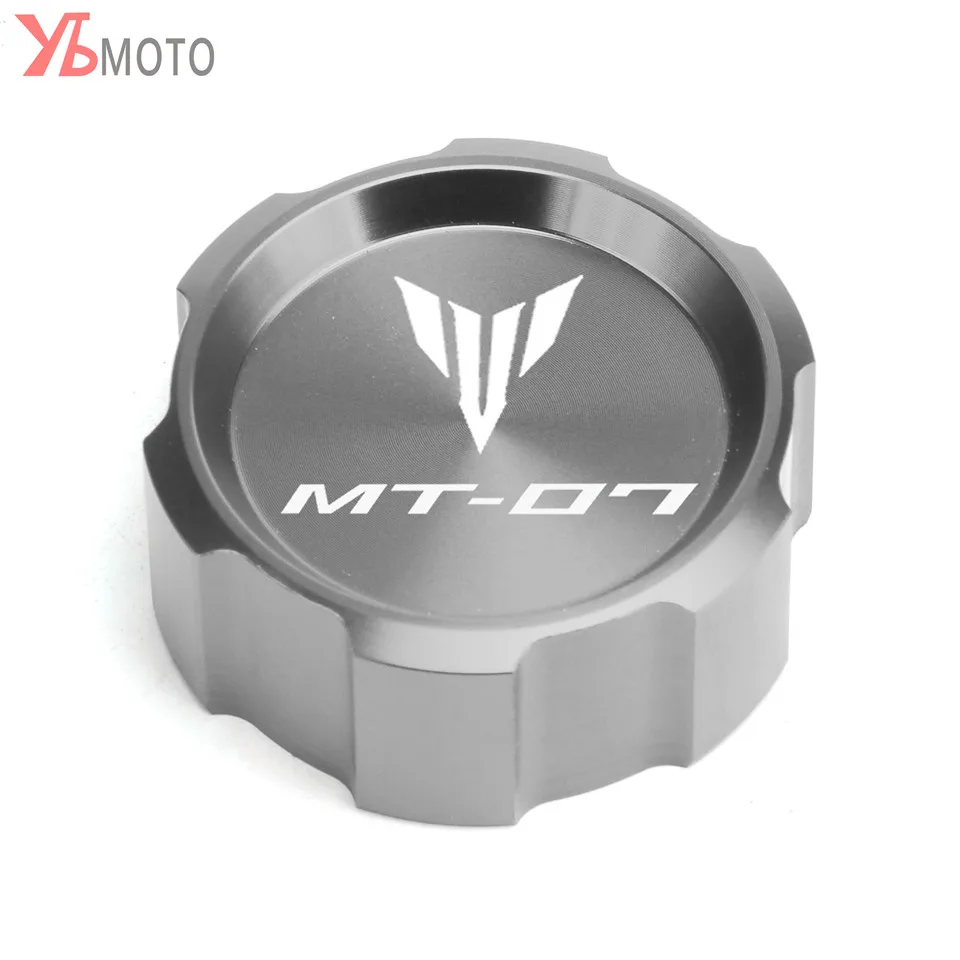 For Yamaha MT-07 MT 07 mt07 FZ07- Motorcycle CNC Front& Rear brake Fluid Cylinder Master Reservoir Cover Cap