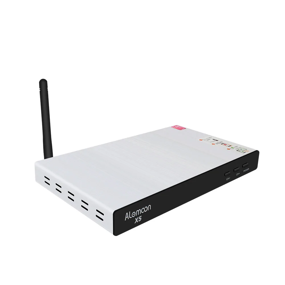 GOTIT мощный ALEMOON X5 DVB-S2 T2 C Функция декодер спутниковый ресивер Полный 4 к+ 4 нажатия cccam для Испании Польша Portgual